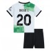 Liverpool Diogo Jota #20 Dětské Oblečení Venkovní Dres 2023-24 Krátkým Rukávem (+ trenýrky)